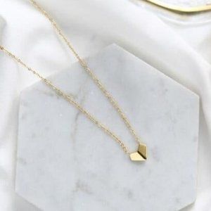 18K Gold Chevron Necklace